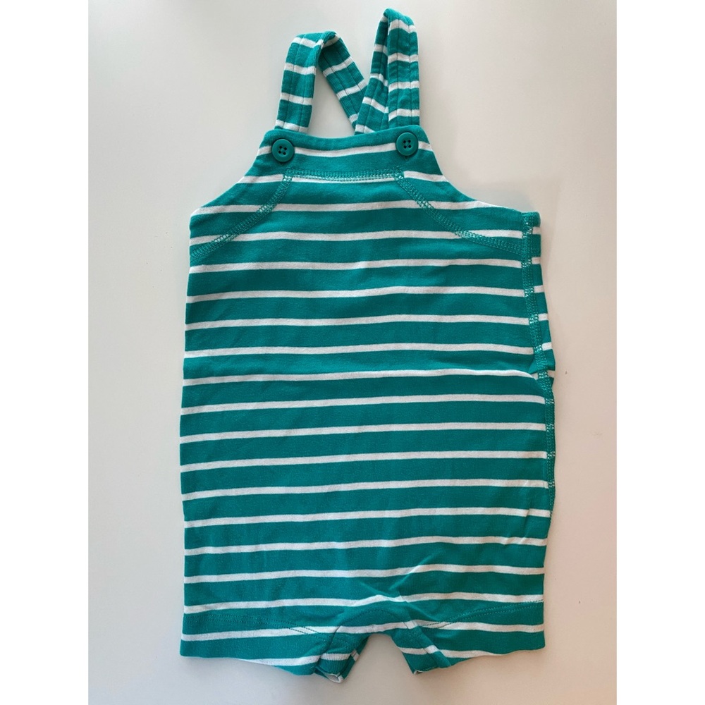 Hanna Andersson Shorts Overalls Striped 6-12 mos
